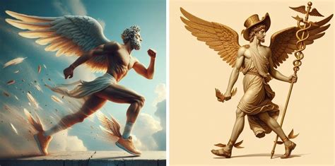 hermes wings on feet|god of messenger greek.